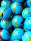 SERPENT Blue/Yellow/Red Swirl Glass Marbles 22mm (7/8 inch) SHOOTER Taw (Lot of 10)